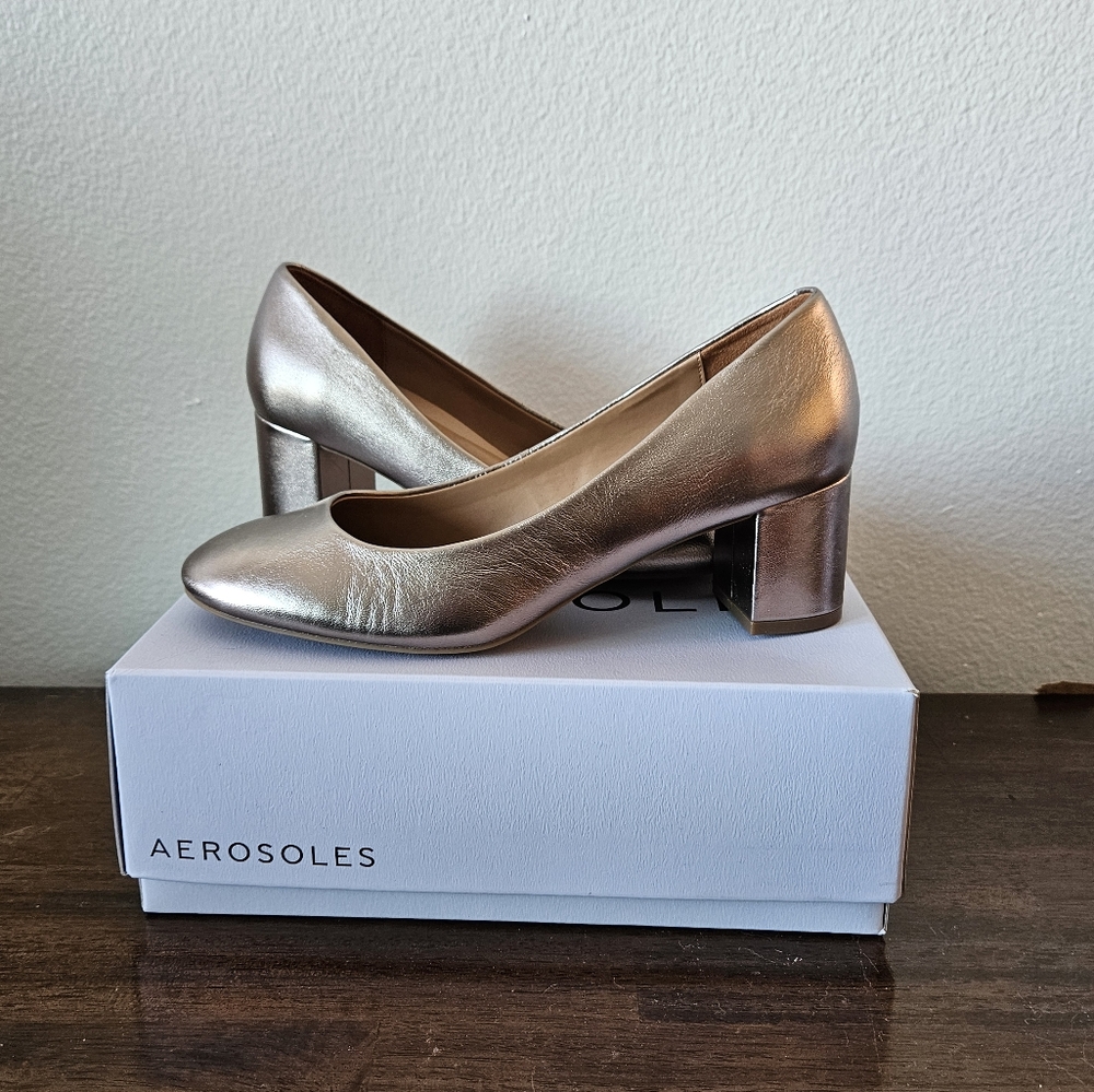 Aerosoles Eye Candy Pumps Champagne Sz 8M